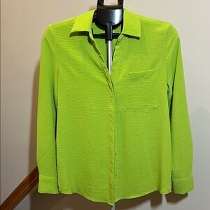 Joie Neon Lime Green Blouse - Size XSmall
